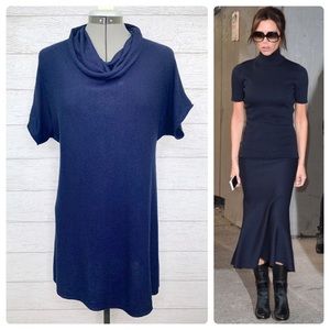 •LAUREN VIDAL• Wool Cowl Neck Dolman Knit Tunic